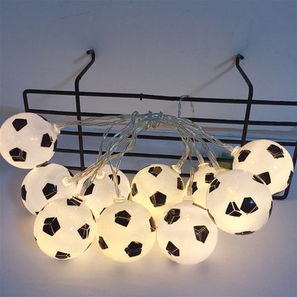 1m 10 LEDs Football Lantern String KTV Creative LED Decorative Light(Warm White Light)-garmade.com