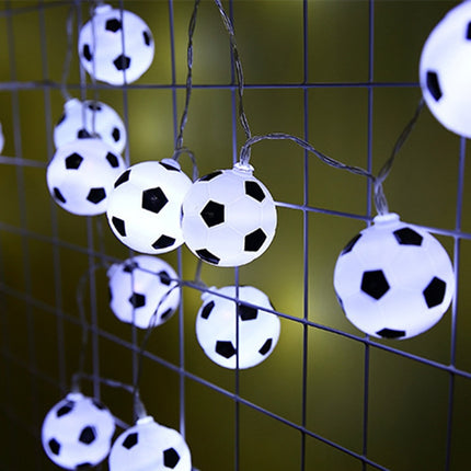 1m 10 LEDs Football Lantern String KTV Creative LED Decorative Light(Warm White Light)-garmade.com