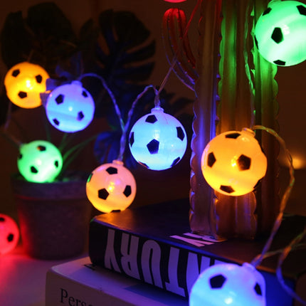 1m 10 LEDs Football Lantern String KTV Creative LED Decorative Light(Colors Light)-garmade.com