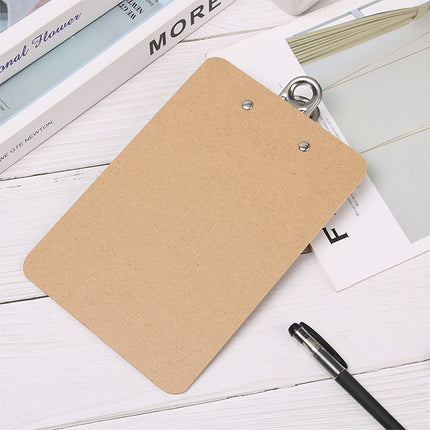 10 PCS Portable A4 / A5 Wooden Writing Clip Board File Hardboard with Batterfly Clip, Size:A5, Type:3mm thick-garmade.com