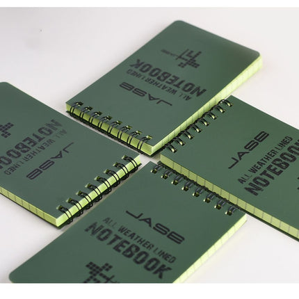 Foreign Language Learning Coil Book Green Waterproof Eye Protection Writing Paper Notebook-garmade.com