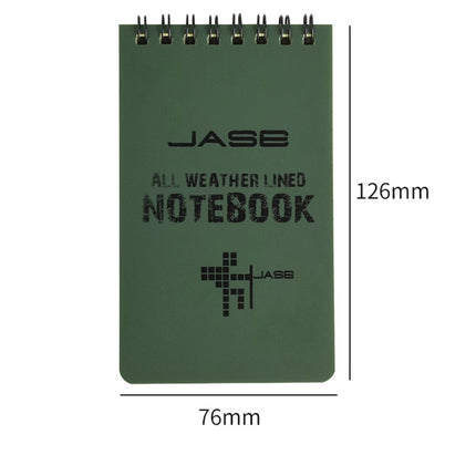 Foreign Language Learning Coil Book Green Waterproof Eye Protection Writing Paper Notebook-garmade.com