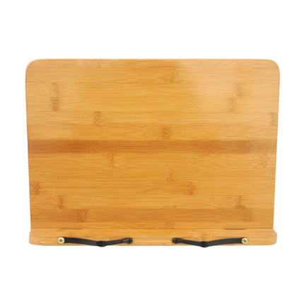Wood Tablet Bookends Bracket Cookbook Textbooks Document Bamboo Foldable Reading Rest Book Stand, Type:Light Board Small-garmade.com