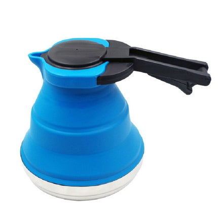 Kitchen Foldable Silicone Water Coffee Teapot(Sky Blue)-garmade.com