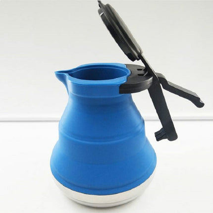 Kitchen Foldable Silicone Water Coffee Teapot(Blue)-garmade.com