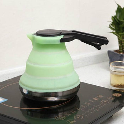 Kitchen Foldable Silicone Water Coffee Teapot(Green)-garmade.com