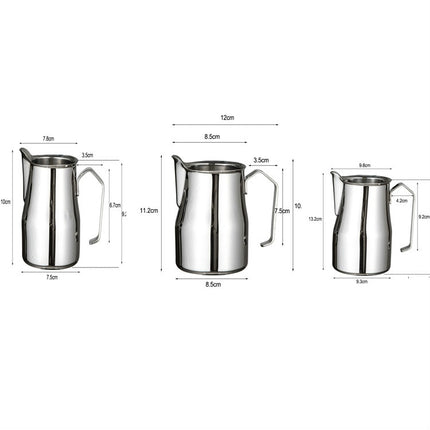 Stainless Steel Coffee Pot Pull Flower Cylinder Cup, Capacity:0.70L-garmade.com