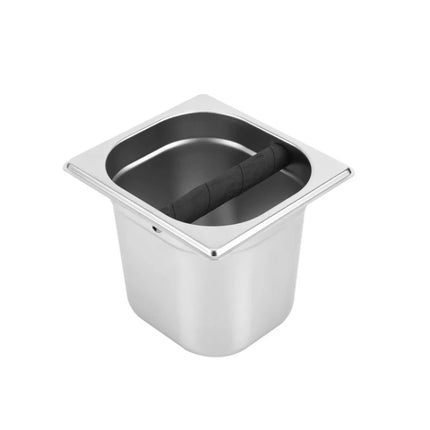 Stainless Steel Coffee Grounds Bucket Coffee Box, Specification:Large-garmade.com