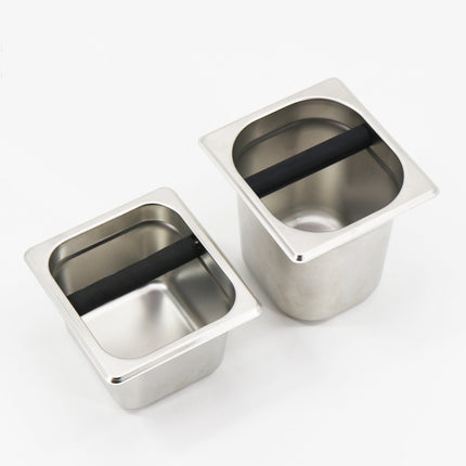 Stainless Steel Coffee Grounds Bucket Coffee Box, Specification:Large-garmade.com