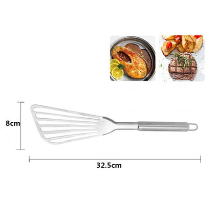 430 Stainless Steel Thickened Cooking Shovel Fried Fish Shoves Oblique Kitchen Tool Cookware-garmade.com