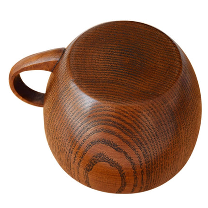 Mini Retro Handmade Wooden Coffee Tea Juice Water Cup Breakfast Beer Milk Drinkware with Handle-garmade.com