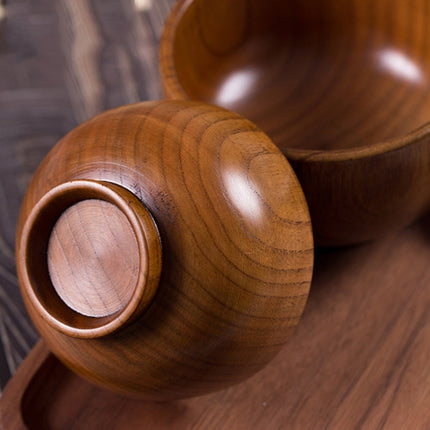 Adult Children Jujube Solid Wood Bowl Soup Noodle Bowl Household Tableware, Size:Diameter 11.5 cm-garmade.com