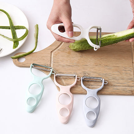 20 PCS Creative Stainless Steel Scraping Peeling Multi-function Vegetable and Fruit Peeler(Green)-garmade.com