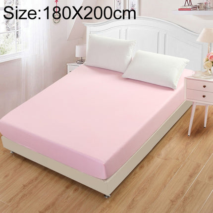 Plain Mattress Protector Bed Mat Mattress Cover Fitted Sheet, Size:180X200cm(Jade)-garmade.com