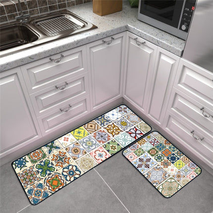 Modern Geometric Kitchen Anti-skid Mat Rugs Carpets, Size:40x120cm-garmade.com