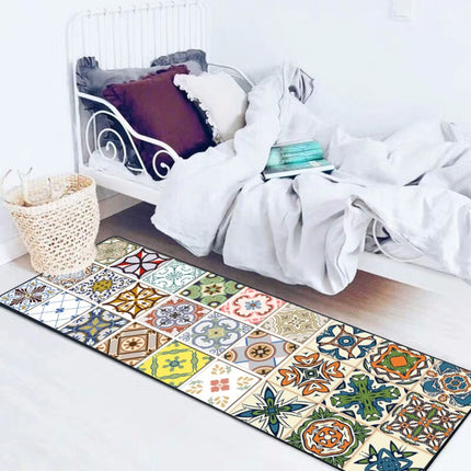 Modern Geometric Kitchen Anti-skid Mat Rugs Carpets, Size:50x80cm+50x160cm-garmade.com