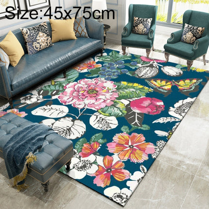 Country Flower Butterfly Door Mat Non-slip Floor Carpet, Size:45x75cm-garmade.com