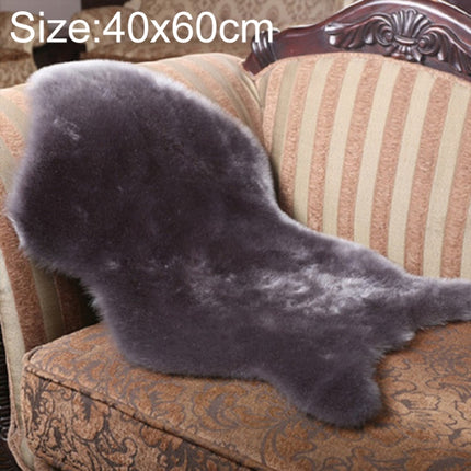 Imitation Wool Soft Home Living Room Carpet Sofa Cushion Mats, Size:40x60cm(Grey)-garmade.com