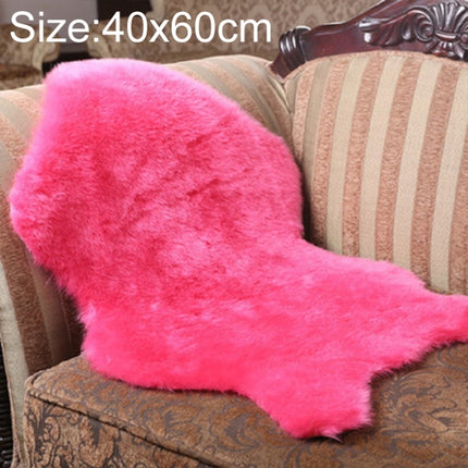 Imitation Wool Soft Home Living Room Carpet Sofa Cushion Mats, Size:40x60cm(Pink)-garmade.com