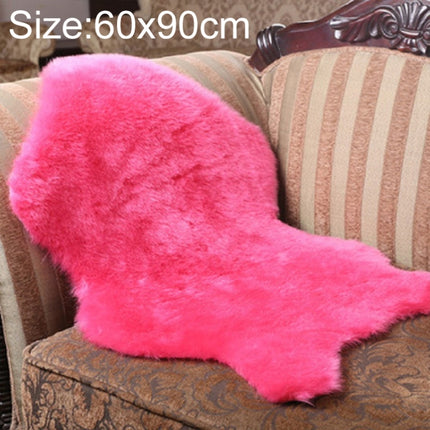 Imitation Wool Soft Home Living Room Carpet Sofa Cushion Mats, Size: 60x90cm(Pink)-garmade.com