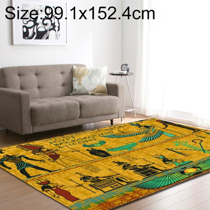 Retro Mat Flannel Velvet Carpet Play Basketball Game Mats Baby Crawling Bed Rugs, Size:99.1x152.4cm(Ethnic Tribe)-garmade.com