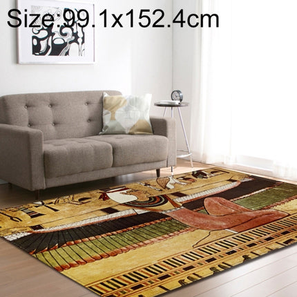 Retro Mat Flannel Velvet Carpet Play Basketball Game Mats Baby Crawling Bed Rugs, Size:99.1x152.4cm(Dance Tribe)-garmade.com