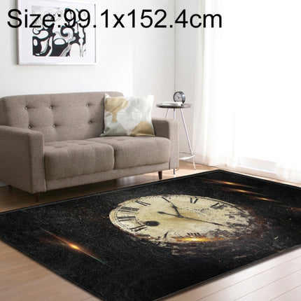 Retro Mat Flannel Velvet Carpet Play Basketball Game Mats Baby Crawling Bed Rugs, Size:99.1x152.4cm(Watch)-garmade.com