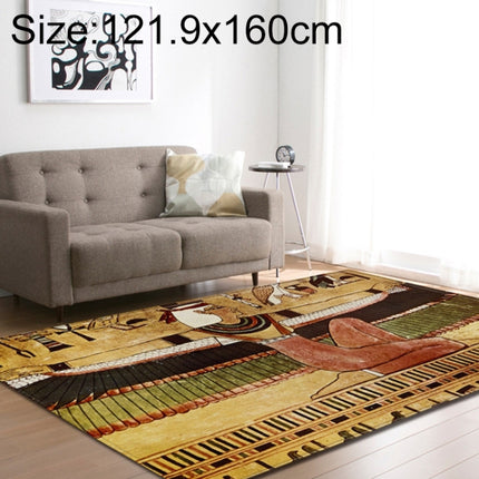 Retro Mat Flannel Velvet Carpet Play Basketball Game Mats Baby Crawling Bed Rugs, Size:121.9x160cm(Dance Tribe)-garmade.com