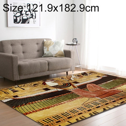 Retro Mat Flannel Velvet Carpet Play Basketball Game Mats Baby Crawling Bed Rugs, Size:121.9x182.9cm(Dance Tribe)-garmade.com