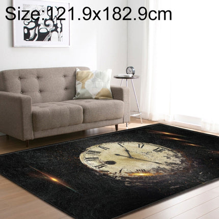 Retro Mat Flannel Velvet Carpet Play Basketball Game Mats Baby Crawling Bed Rugs, Size:121.9x182.9cm(Watch)-garmade.com