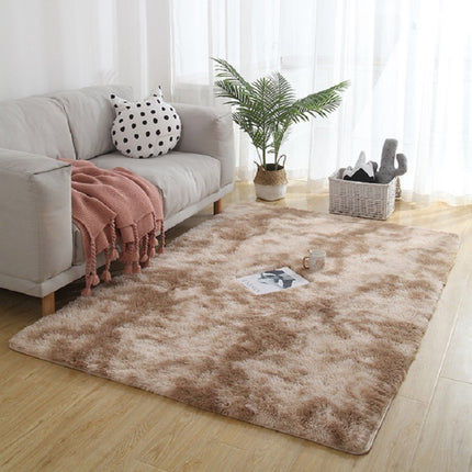 Simple Sofa Bedside Gradient Carpet Living Room Bedroom Mat, Color:Dark Camel, Size:40x60cm-garmade.com