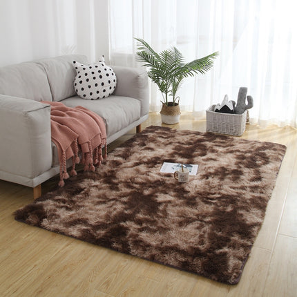 Simple Sofa Bedside Gradient Carpet Living Room Bedroom Mat, Color:Coffee, Size:50x80cm-garmade.com