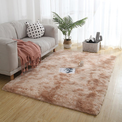 Simple Sofa Bedside Gradient Carpet Living Room Bedroom Mat, Color:Camel, Size:50x120cm-garmade.com