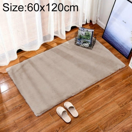 Rug Artificial Rabbit Hair Carpet Non-slip Floor Mats for Living Room Bedroom Balcony Home Decoration, Size:600x1200mm(Dark Beige)-garmade.com