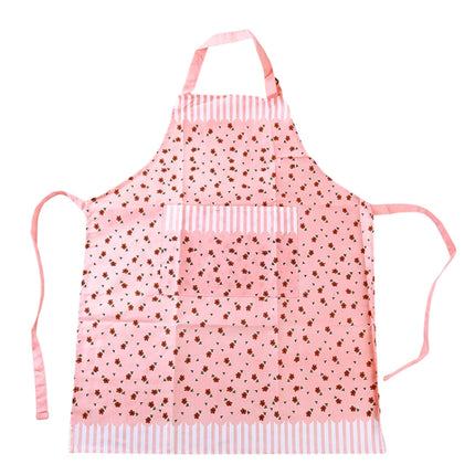 Candy-Colored Dots Sleeveless Kitchen Work Apron(Pink)-garmade.com