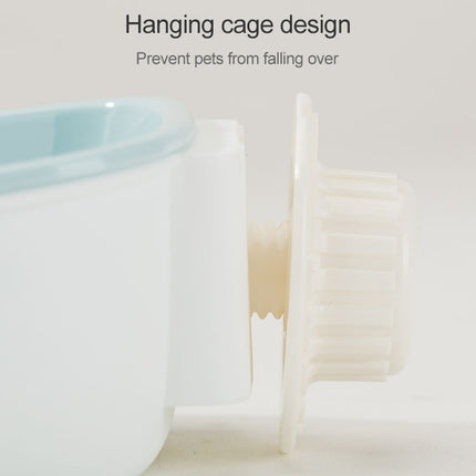 Dog and Cat Anti-choke Feeding Water Hanging Bowl Creative Plastic Pet Bowl, Style:Anti-choke(Blue)-garmade.com