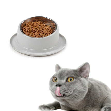 Safe Non-toxic Non-slip Stainless Steel Cat and Dog Bowl Pet Supplies(Pink)-garmade.com
