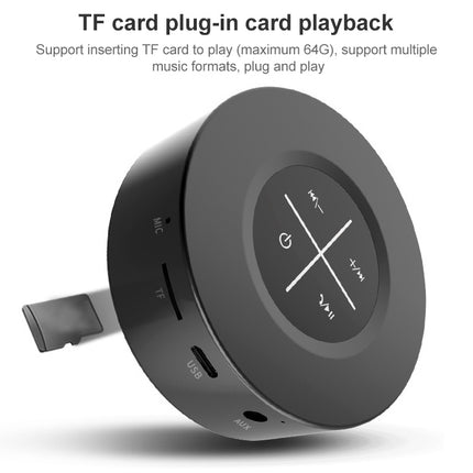 Y8 Computer Mini Smart Car Card Portable Subwoofer Bluetooth Speaker(Black)-garmade.com