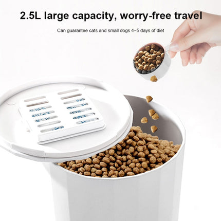 Cat Automatic Water Dispenser Drinking Water Bowl Dog Feeder, Style:Drinking Fountain + Feeder-garmade.com