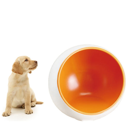 Ceramic Capsule Cat Bowl Water Bowl Pet Supplies, Size:S(Orange)-garmade.com