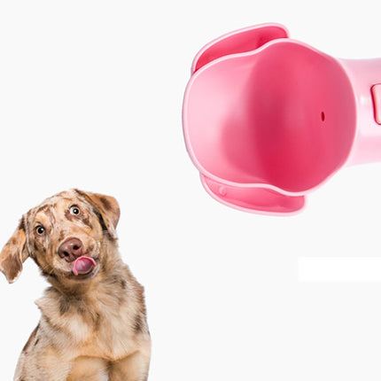 Outdoor Portable Pet Water Dispenser Cat and Dog Portable Drinking Fountain, Style:Small Dog(Pink)-garmade.com