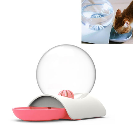 Pet Automatic Drinking Fountain Cat Drinking Bowl Supplies(Pink)-garmade.com