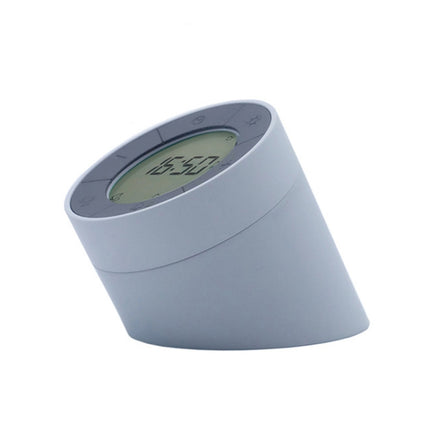 Simple Home Creative Multi-function Charging Stepless Dimming Alarm Clock Night Light(Gray)-garmade.com