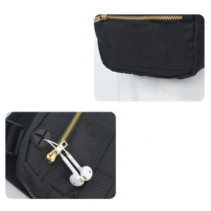 Outdoor Sports Mobile Phone Bag Chest Bag(Black)-garmade.com