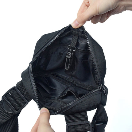 Outdoor Sports Mobile Phone Bag Chest Bag(Black)-garmade.com