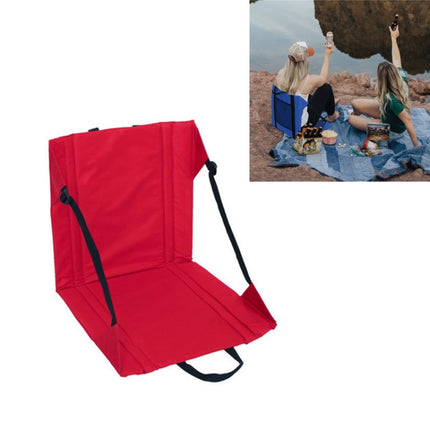 Outdoor Camping Picnic Stand Seat Cushion Folding Moisture-proof Dirty Wear-resistant Cushion(Red)-garmade.com