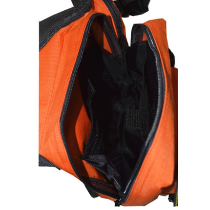 Outdoor Fishing Supplies Oxford Cloth Tricolor Fishing Crossbody Bag(Black)-garmade.com