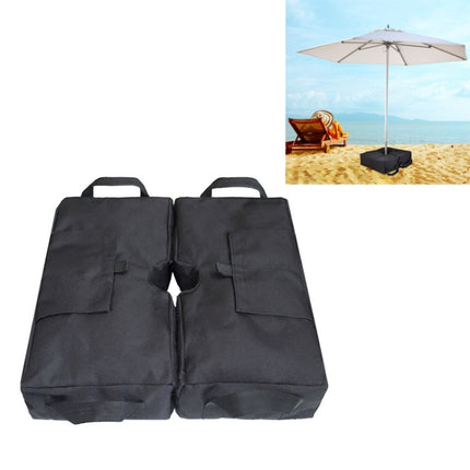 Outdoor Square Umbrella Support Frame Fixed Billboard Windproof Sandbag Stability Bag(Black)-garmade.com