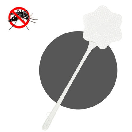 5 PCS Summer Plastic Fly Swatter Flycatcher, Style:Snowflake Pattern(Dark Light Gray)-garmade.com