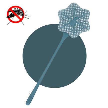 5 PCS Summer Plastic Fly Swatter Flycatcher, Style:Snowflake Pattern(Blue)-garmade.com